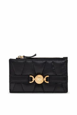 Versace BLACK Leather card holder
