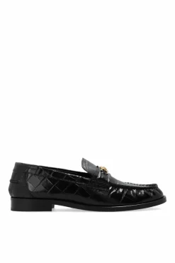 Versace BLACK Leather loafers