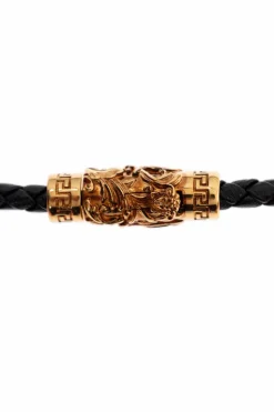 Versace BLACK Leather necklace