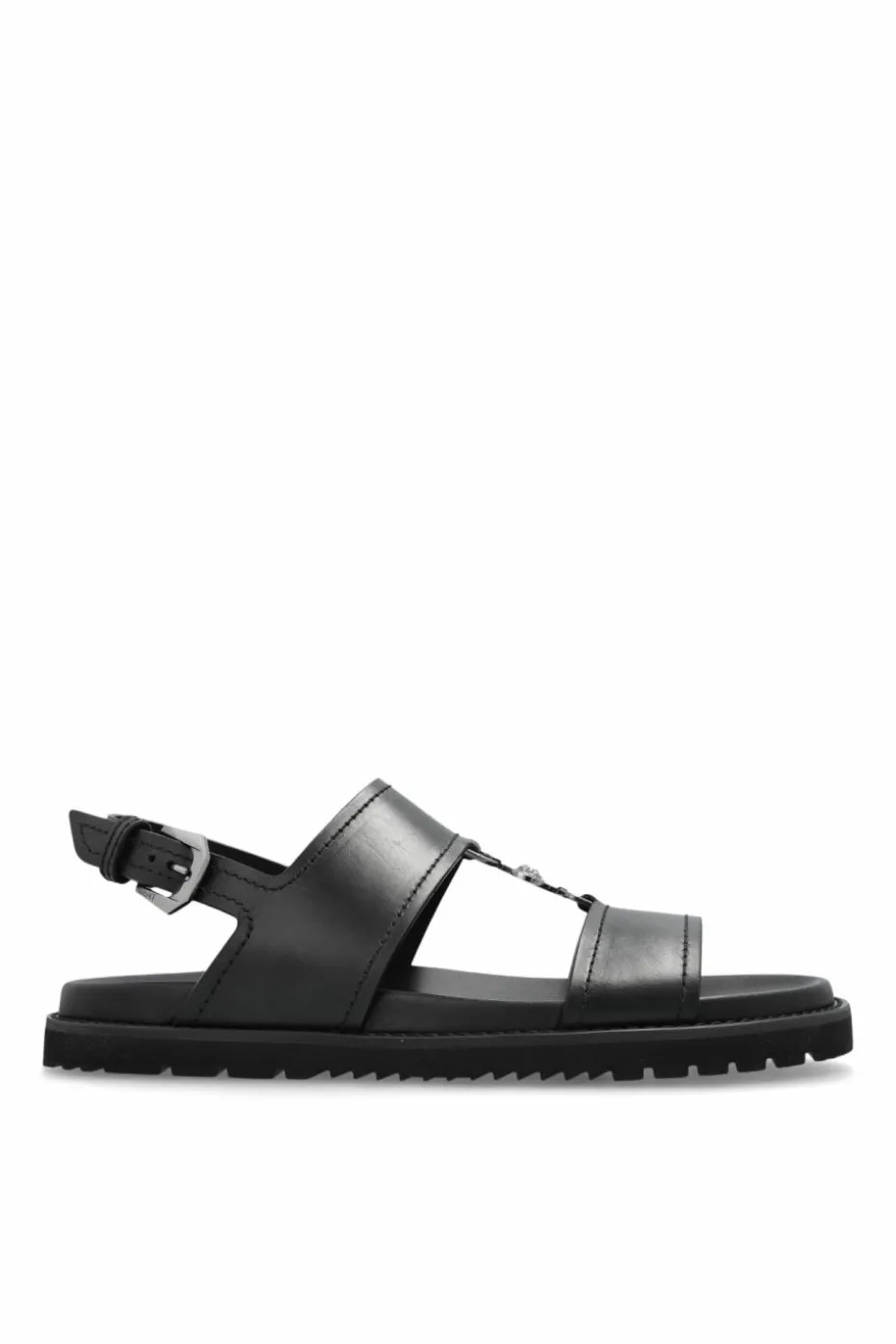 Versace BLACK Leather sandals