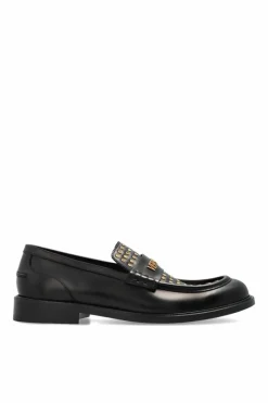 Versace BLACK Leather shoes type loafers