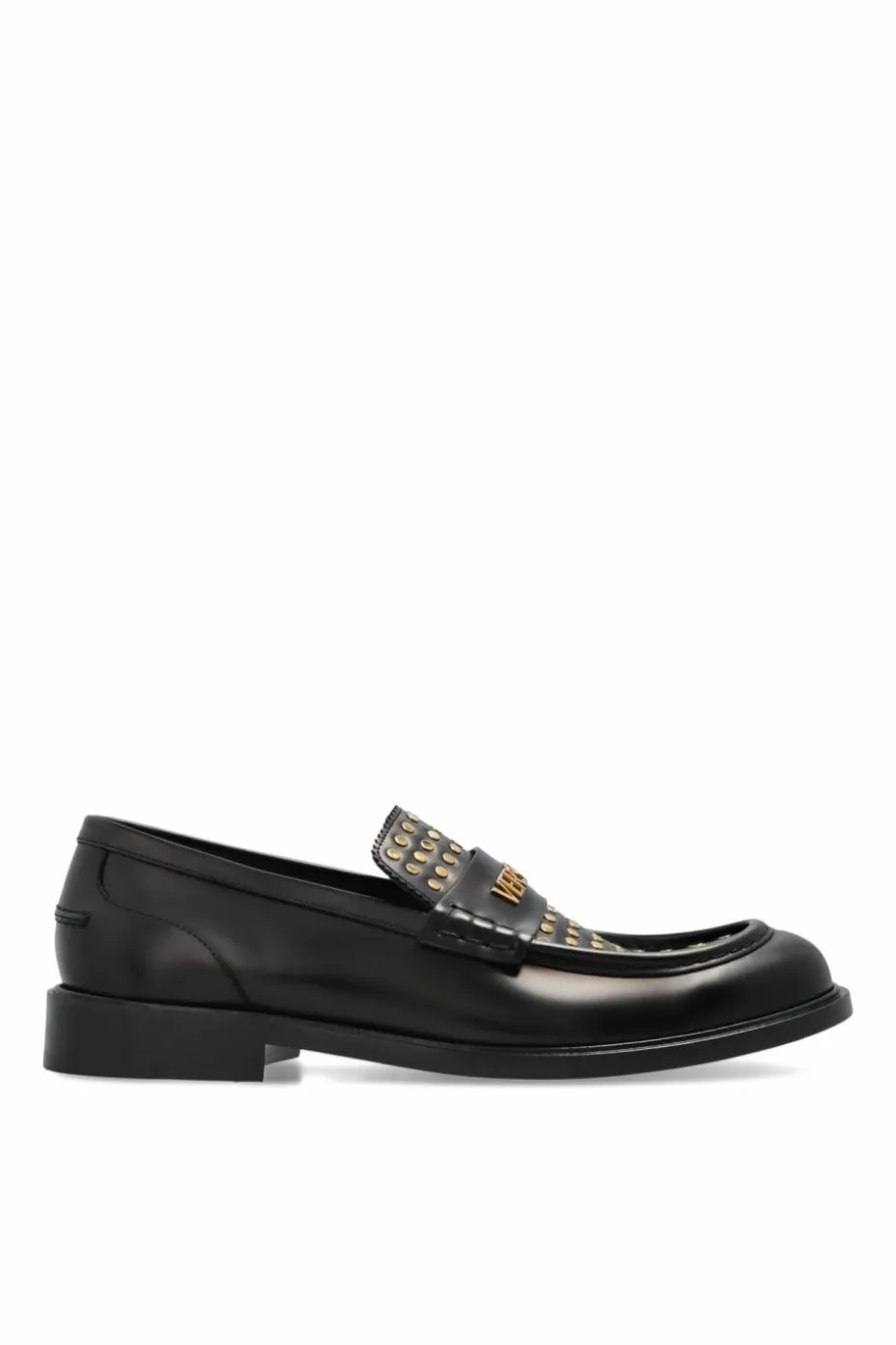 Versace BLACK Leather shoes type loafers