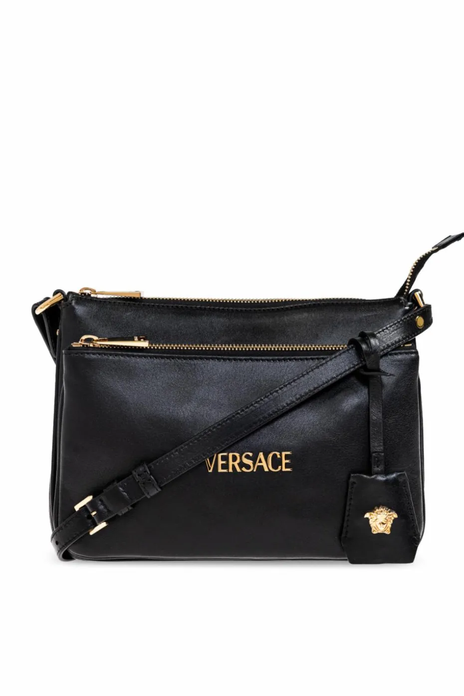 Versace BLACK Leather shoulder bag