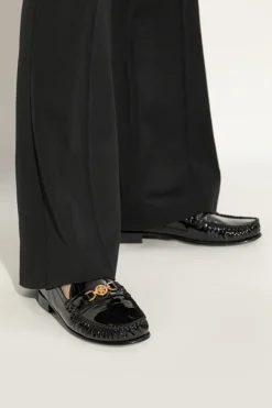 Versace BLACK Leather shoes