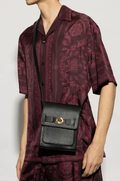 Versace BLACK Leather shoulder bag