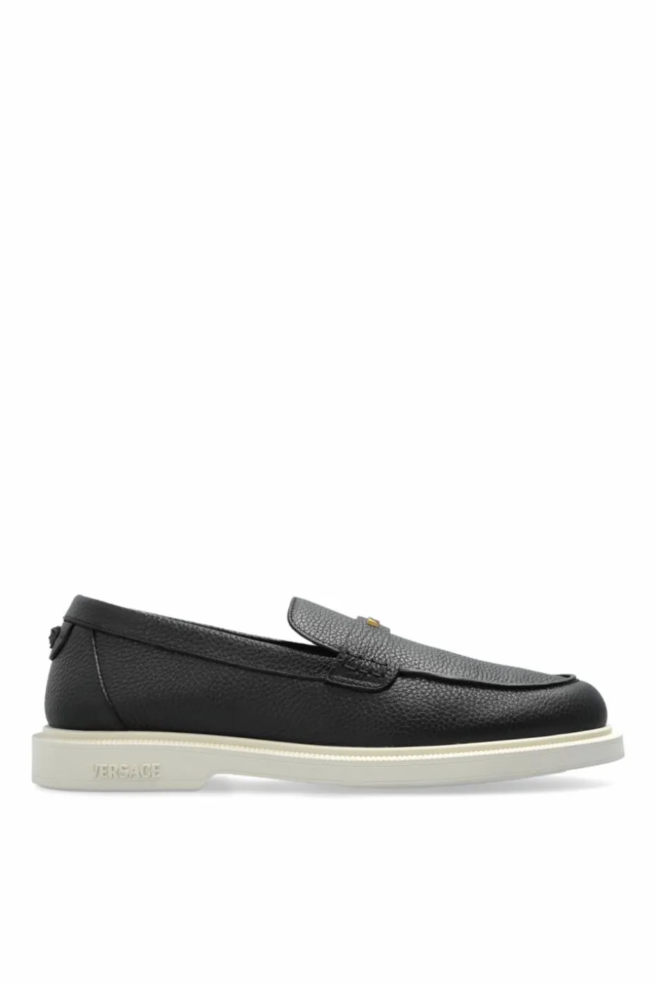 Versace BLACK Leather shoes type loafers