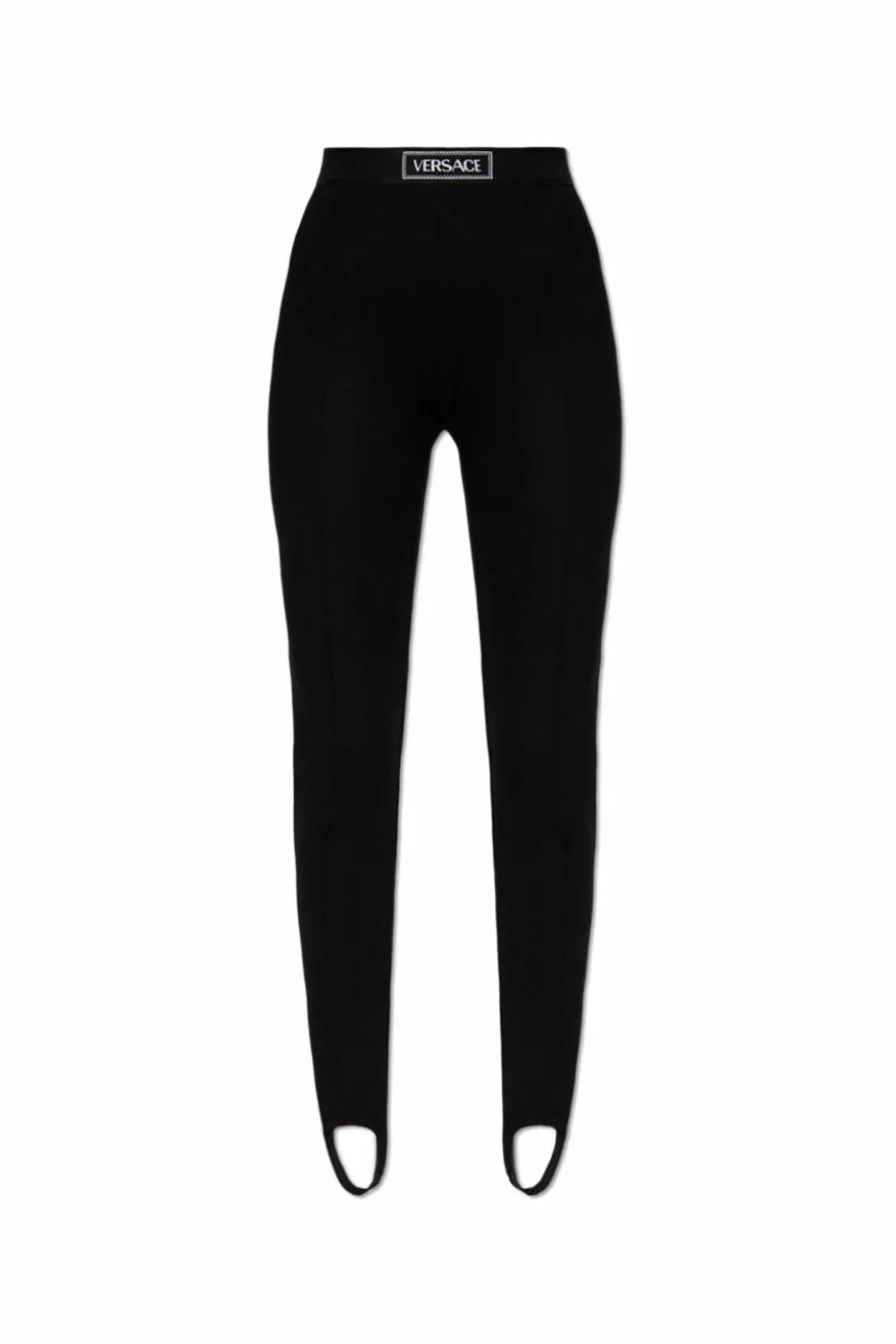 Versace BLACK Leggings with logo