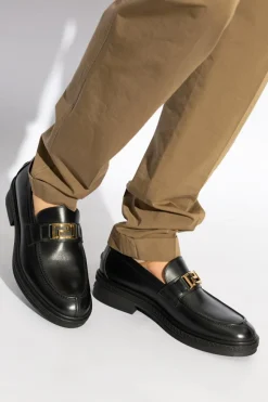 Versace BLACK Loafers type shoes