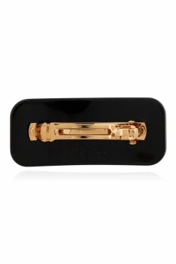 Versace BLACK Logo hair clip