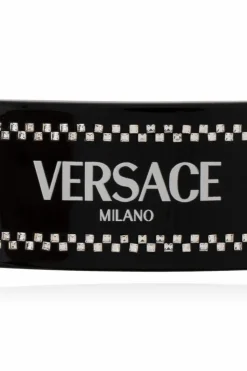 Versace BLACK Logo hair clip
