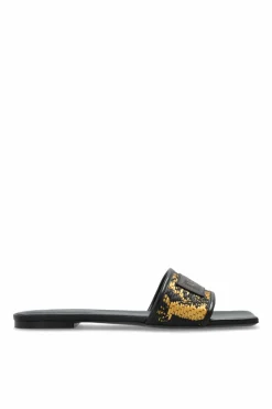 Versace BLACK "Logo" slides