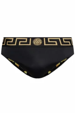 Versace BLACK Logo swim briefs