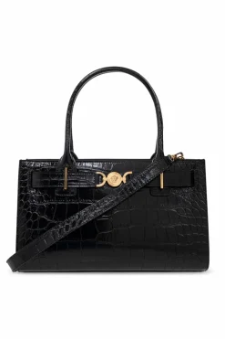 Versace BLACK ‘Medusa `95 Medium’ Shoulder Bag