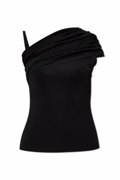 Versace BLACK One-shoulder top