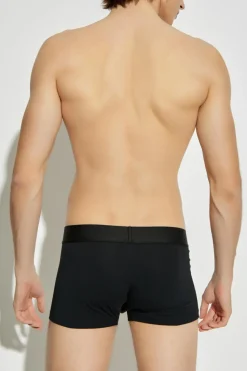 Versace BLACK 2-pack of cotton boxers with logo