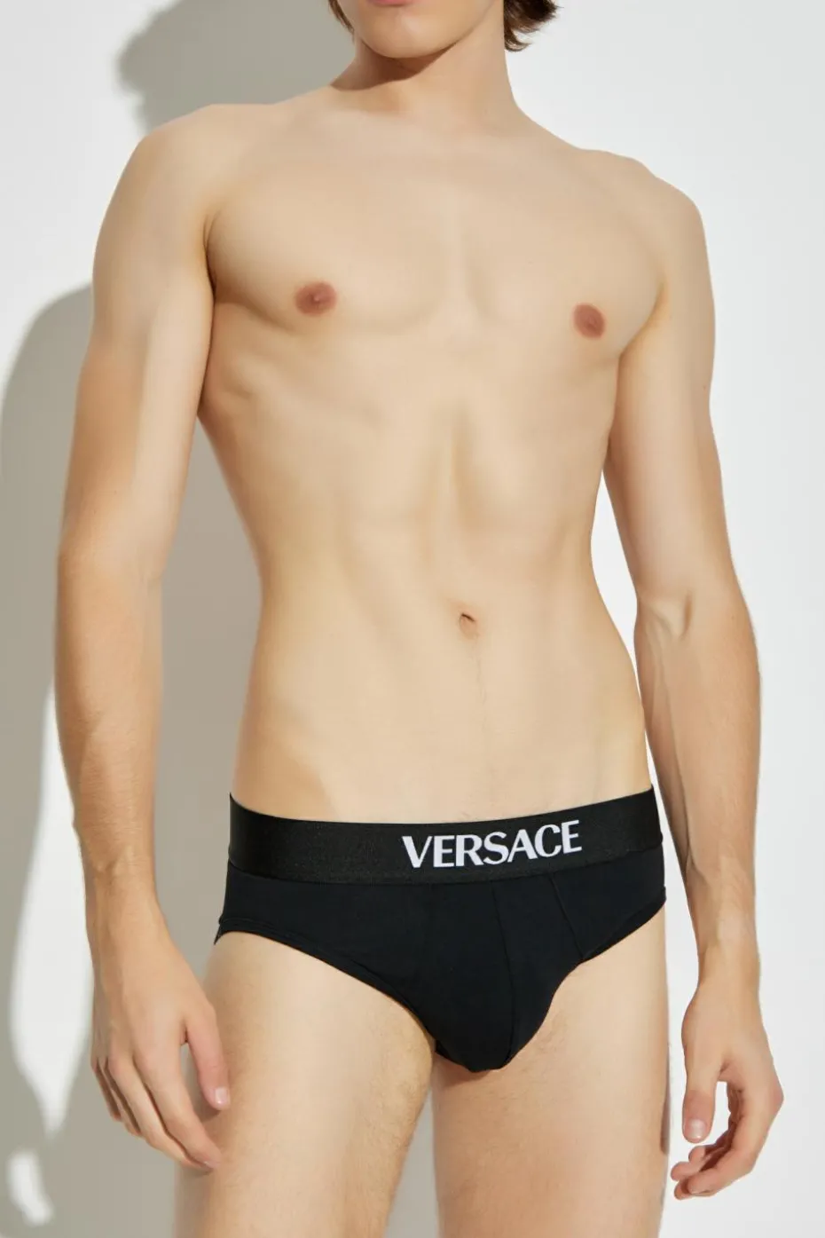 Versace BLACK 2-pack of cotton briefs