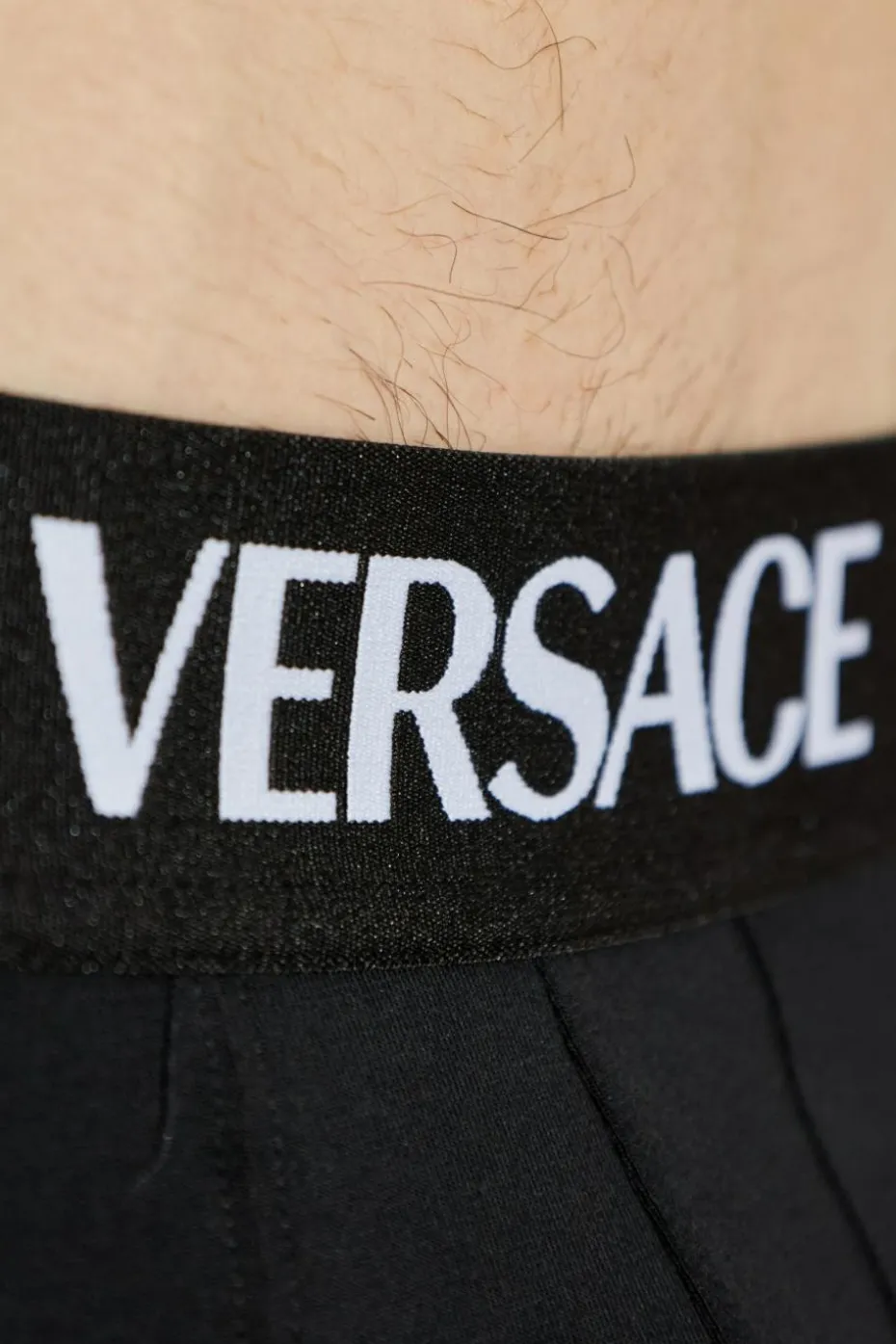Versace BLACK 2-pack of cotton briefs