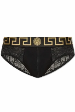 Versace BLACK Panties with lace back