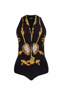 Versace BLACK Patterned bodysuit