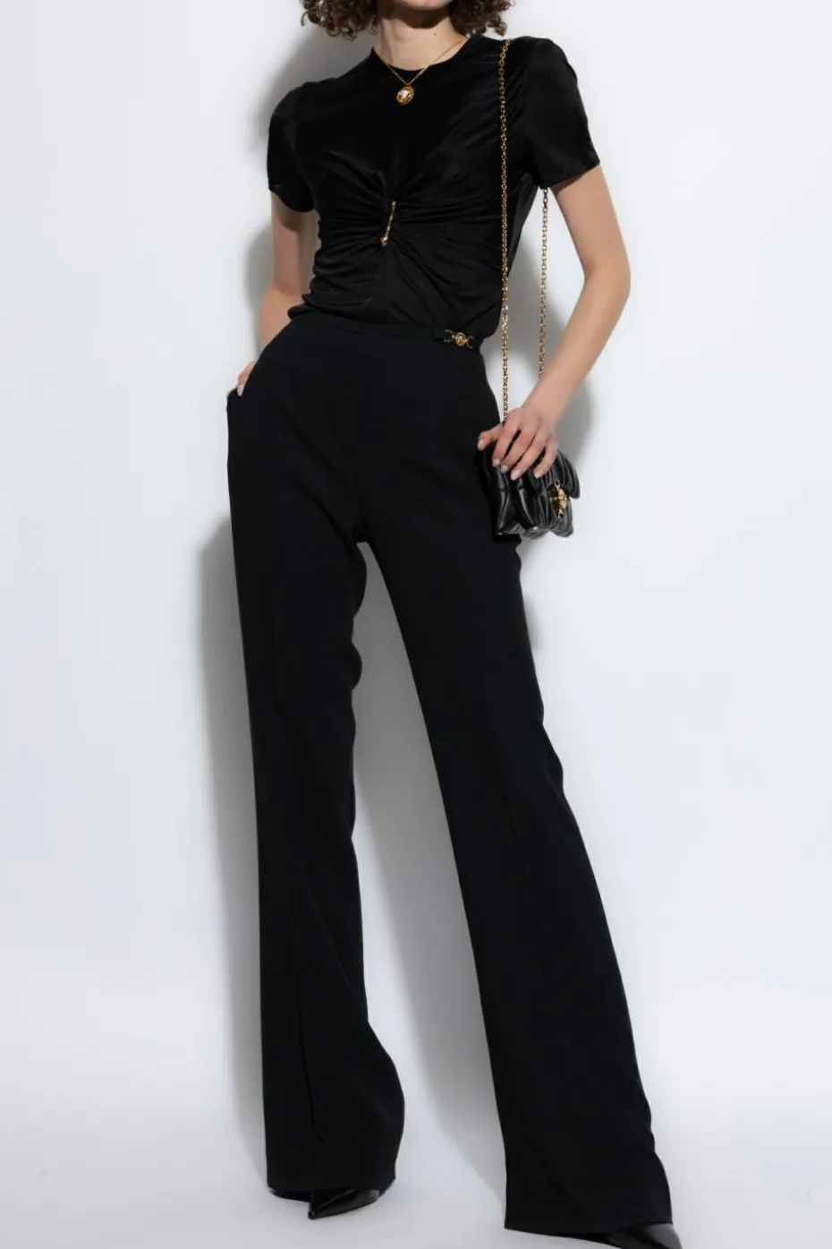 Versace BLACK Pleated pants