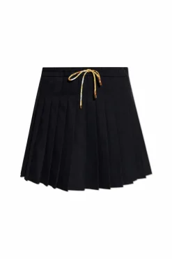 Versace BLACK Pleated skirt