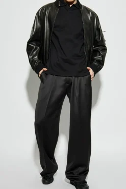 Versace BLACK Polo with Lurex thread