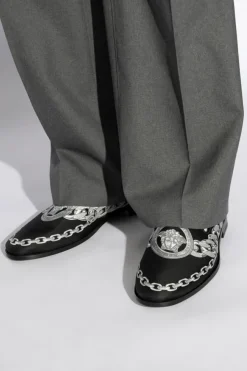 Versace BLACK Printed shoes