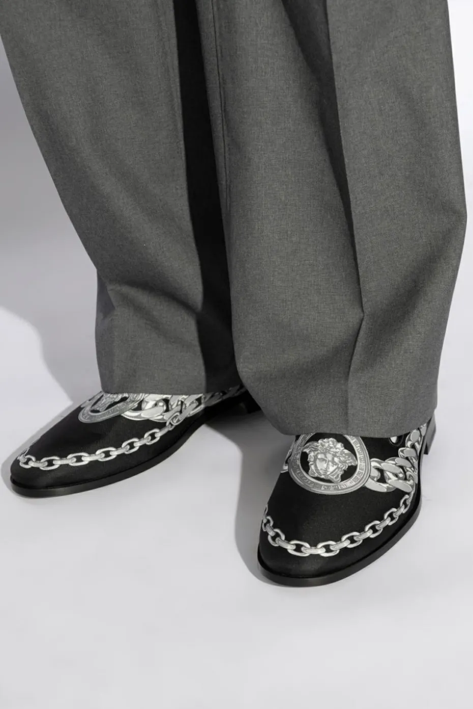 Versace BLACK Printed shoes