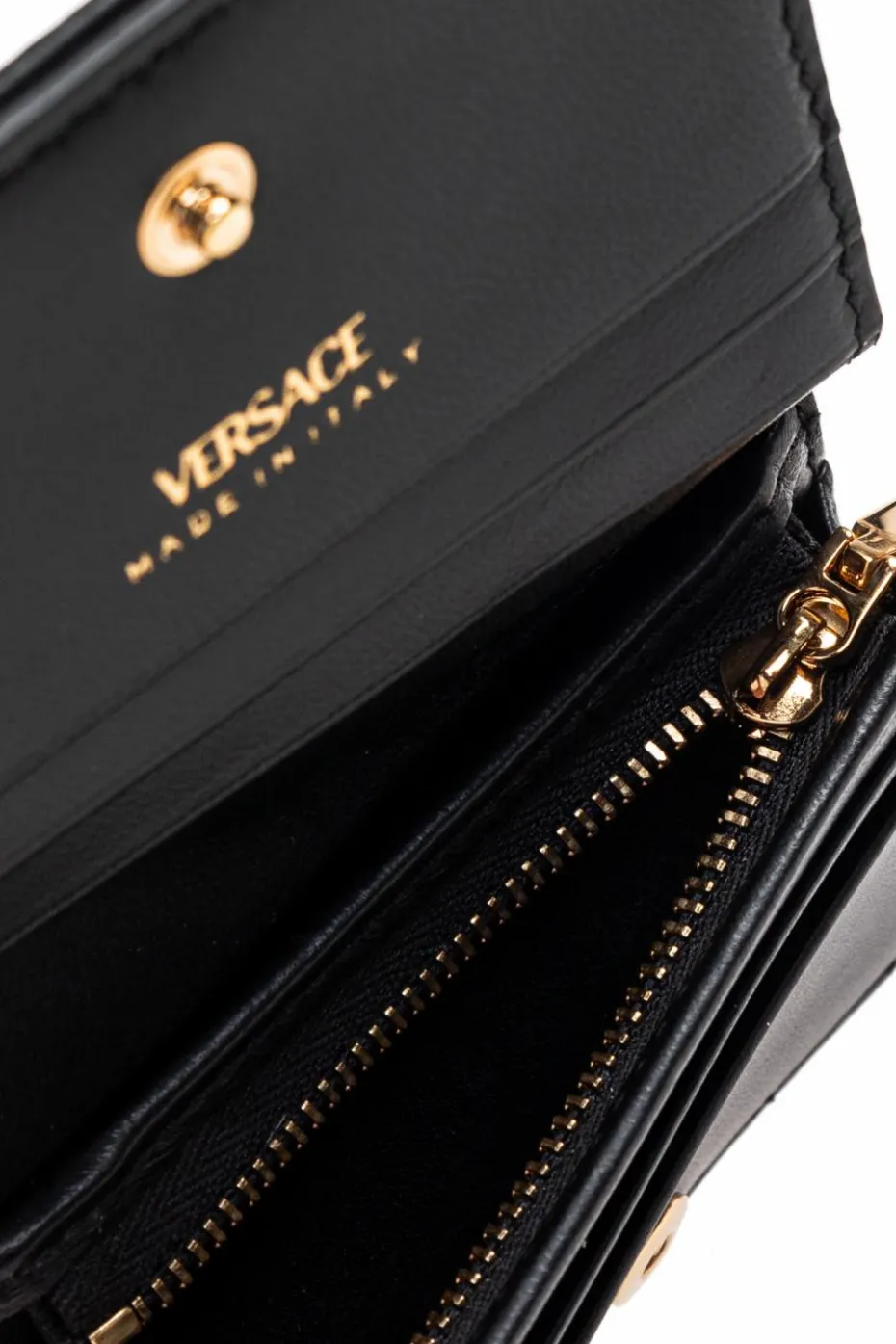 Versace BLACK Quilted Wallet