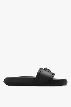 Versace BLACK Rubber slides