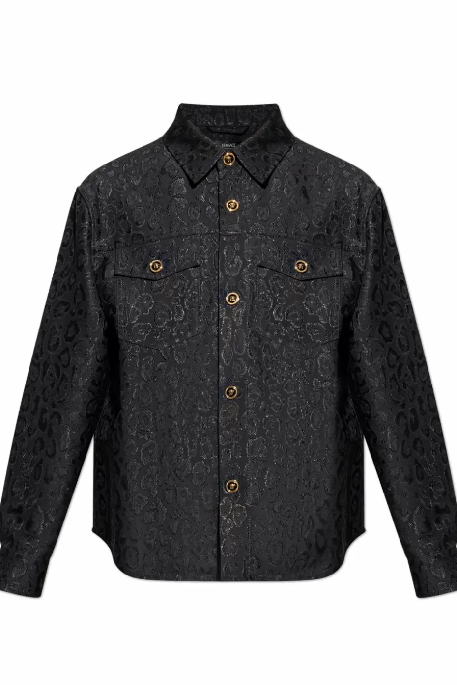 Versace BLACK Shirt with Lurex thread