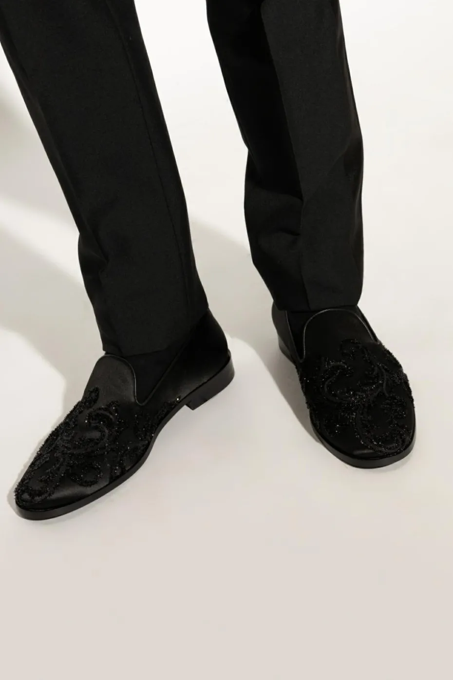 Versace BLACK Shoes with Barocco pattern