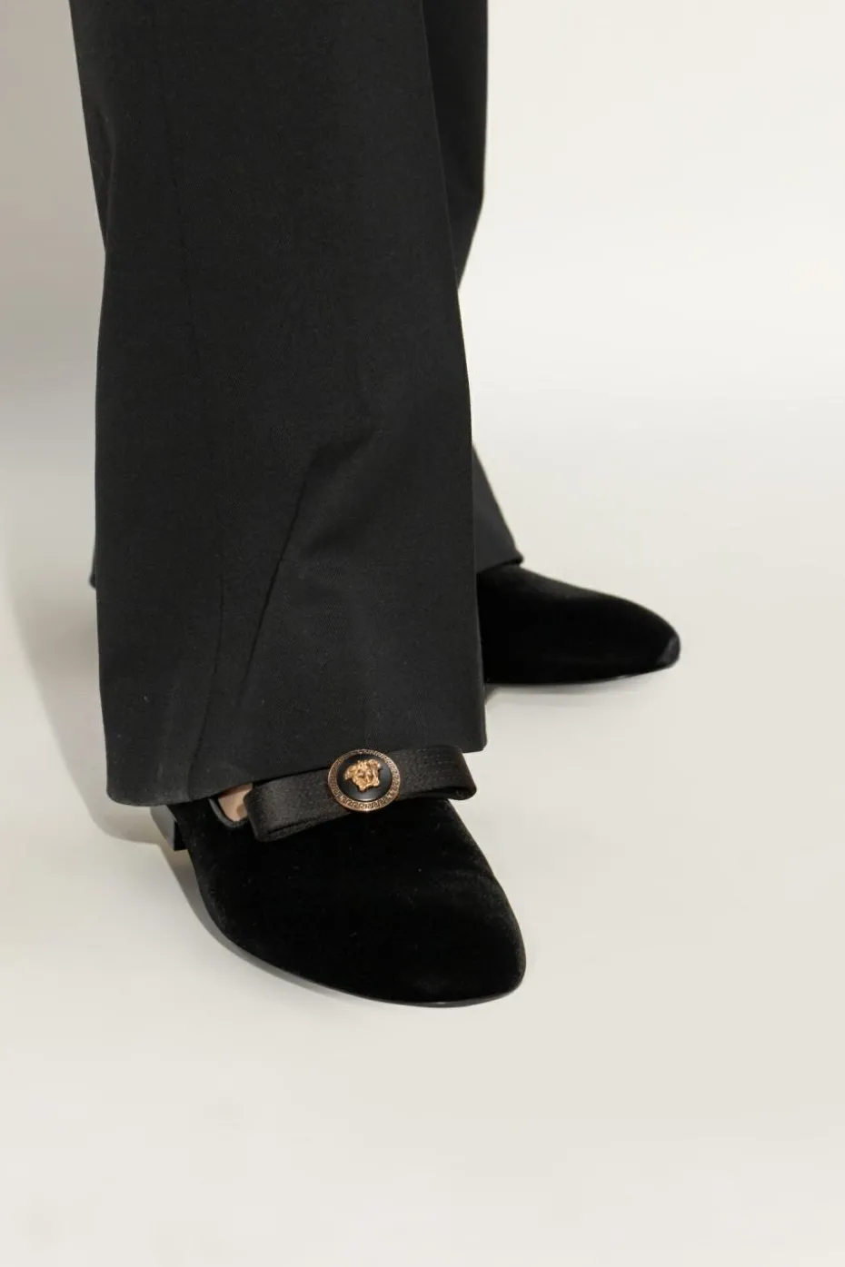 Versace BLACK Shoes with logo