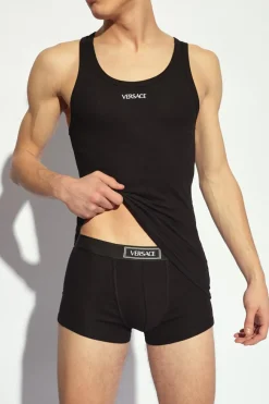 Versace BLACK Sleeveless T-shirt