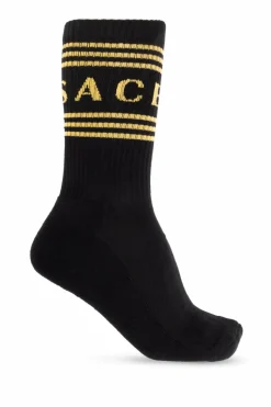 Versace BLACK Socks with logo