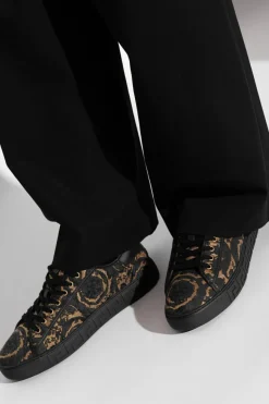 Versace BLACK Sports shoes with logo