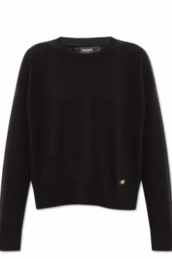 Versace BLACK Sweater with logo