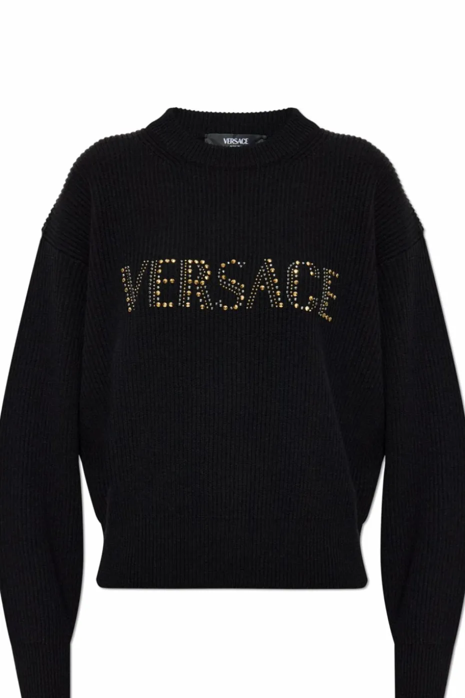 Versace BLACK Sweater with logo