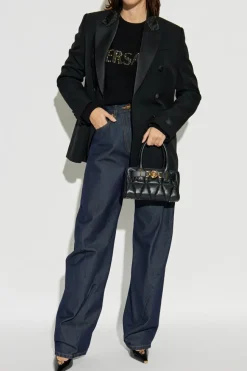 Versace BLACK Sweater with logo