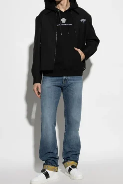 Versace BLACK Sweatshirt with logo