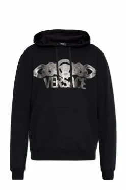 Versace BLACK Sweatshirt with Logo