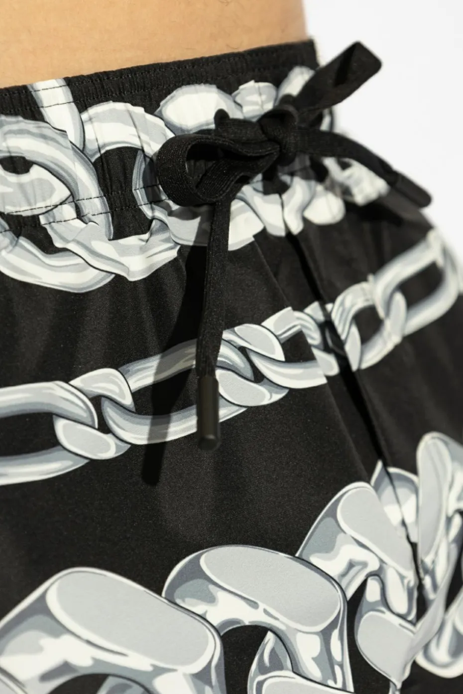 Versace BLACK Swim shorts with Medusa Chain print