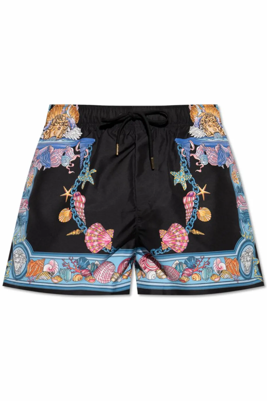Versace BLACK Swim shorts with "Coral Theatre" print
