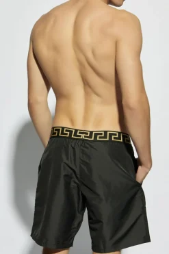 Versace BLACK Swim Shorts with Logo