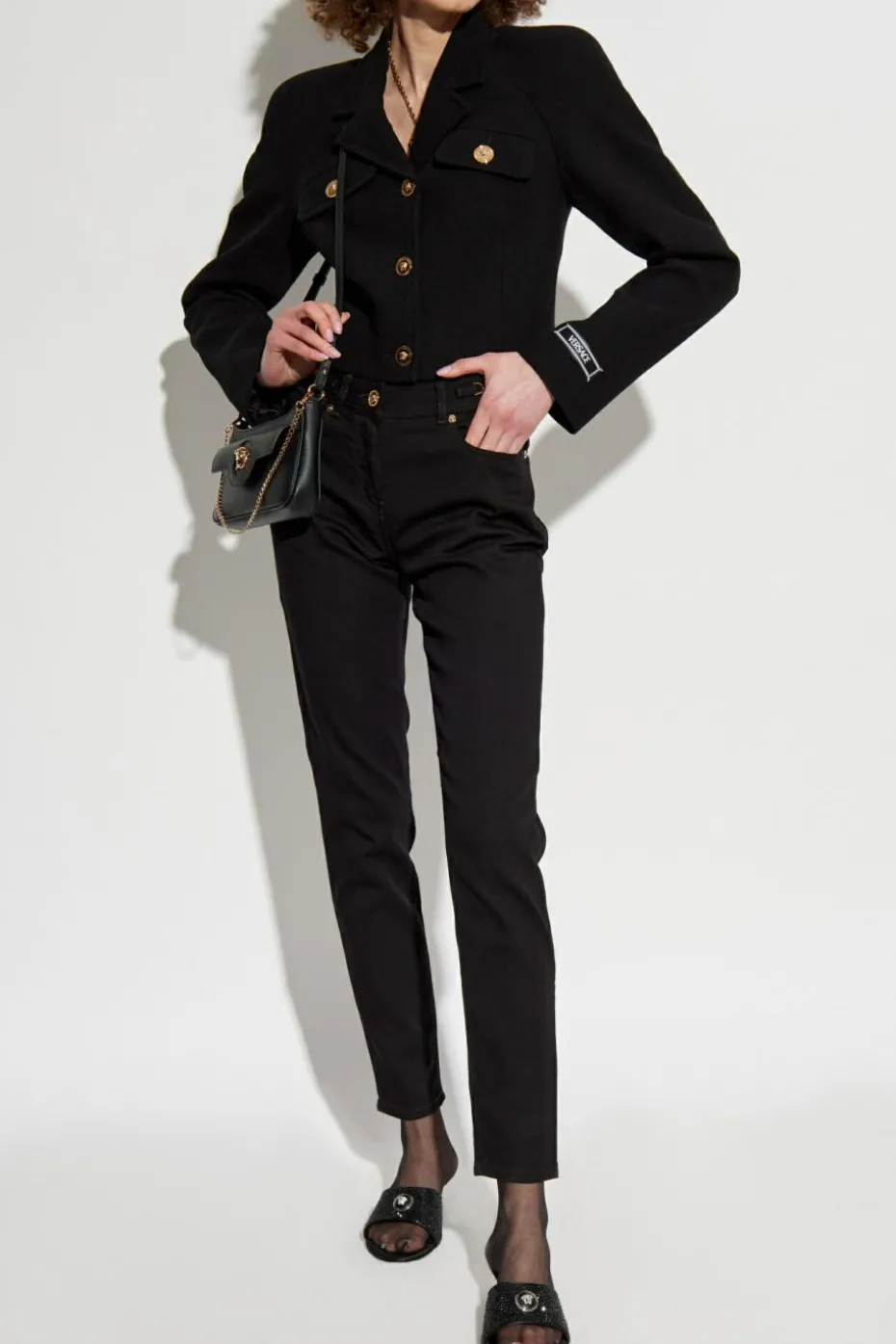 Versace BLACK Tapered leg jeans