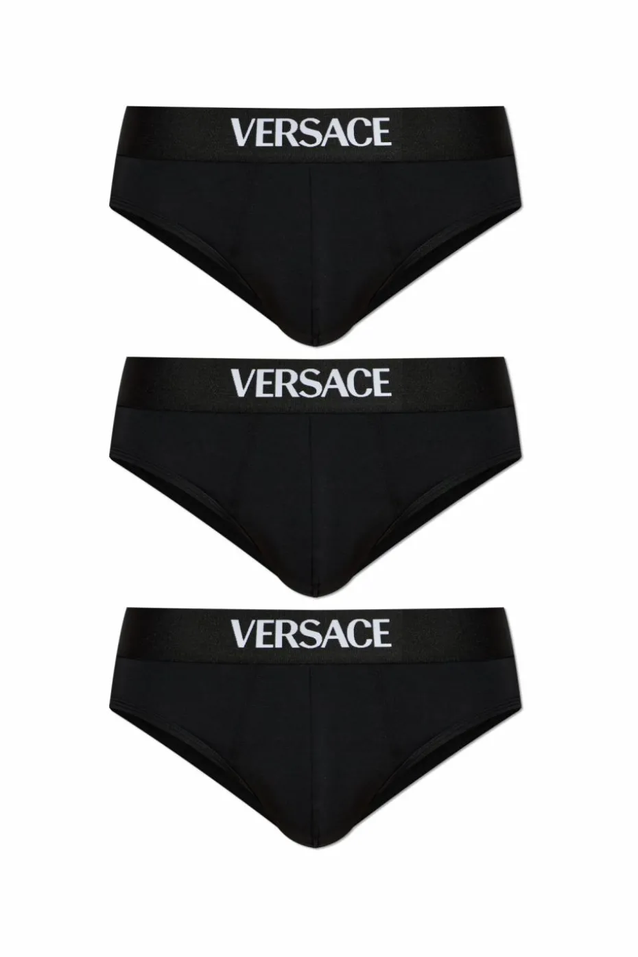 Versace BLACK Three-pack briefs with logo