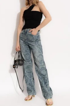 Versace BLACK Top with exposed shoulder