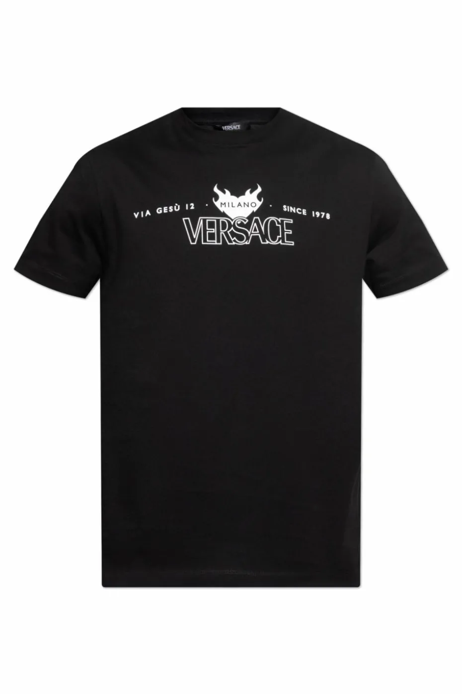 Versace BLACK T-shirt with print