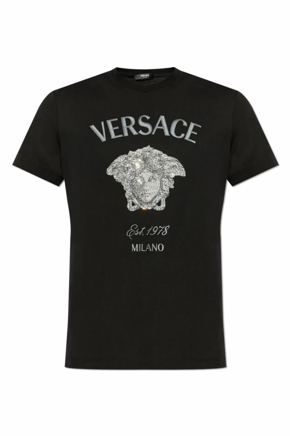Versace BLACK T-shirt with Medusa Head