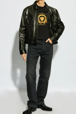 Versace BLACK T-shirt with Medusa's Head